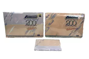 VTG Fieldcrest 200 Luxury Percale Twin Sheet Set 80's Pastels - Picture 1 of 10