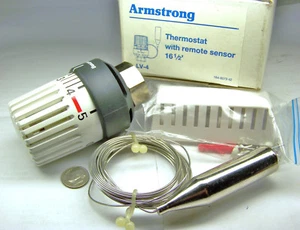 ARMSTRONG LV-4 NOS THERMOSTAT W/ ROMOTE SENSOR 16-1/2 FT L CAPILLARY TUBE  - Picture 1 of 1