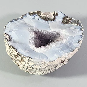 Lila Quarz Geode Probe natürlicher Kristall gespaltenes Gestein 16 Unzen Briefbeschwerer - Bild 1 von 12