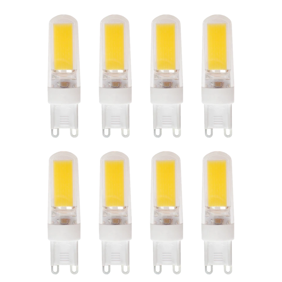 10 Pack LED Light bulb G9 3W AC 110V-130V Warm White 2609 COB LED chips JC Bulb - Image 1 of 3