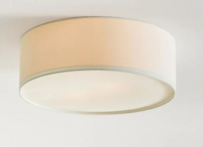 Tambor de lino Pottery Barn montaje empotrado (medio) blanco 5282402 Foto 1 de 4