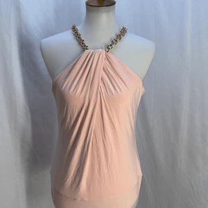 Neu mit Etikett Cache rosa Neckholder-Shirt Oberteil Body Anzug mit Kettenausschnitt Gr. L Urlaub? - Bild 1 von 9