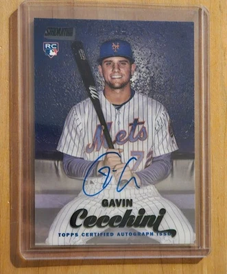 2017 Topps Stadium Club - Autographs Gavin Cecchini #SCA-GC Black /25 (AU, RC) - Image 1 of 2