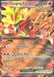 Gouging Fire ex 038/162 Near Mint SV05: Temporal Forces Double Rare Pokemon Tcg - Picture 1 of 2
