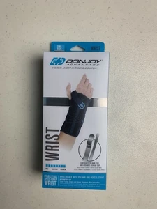 Donjoy Speed Wrap Wrist Brace w/ Palmer & Dorsal Stays Maximum One Size (Black) - Bild 1 von 12
