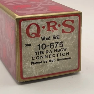 QRS Word The Muppets THE RAINBOW CONNECTION Bob Berkman 10-675 Player Piano Roll - Picture 1 of 3