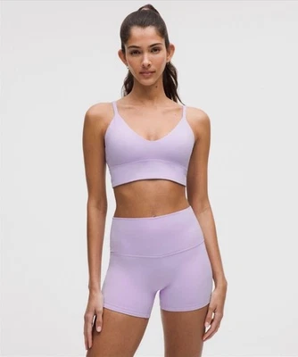 Lululemon Focuser Scoop-Neck Bra Lavender Frost Size M (A/B cup) - Image 1 of 3