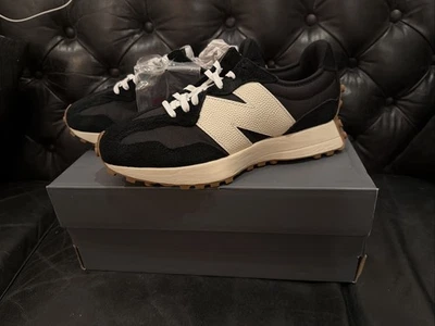 Size 9.5 - New Balance 327 Black White Gum W - Image 1 of 4