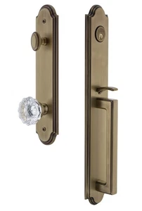 Grandeur 844062 Hardware Arco Set Maniglie Unico Schienale Misura 2,75" Ottone Vintage - Foto 1 di 1