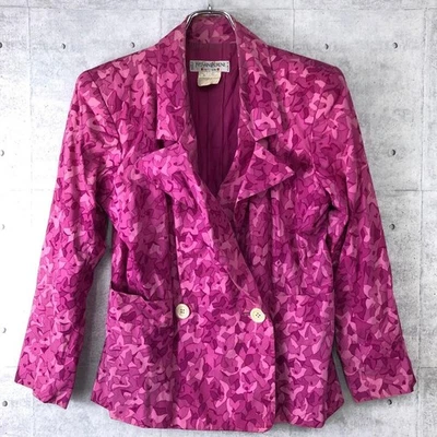 Chaqueta Yves Saint Laurent Camuflaje Floral Doble Botón, Talla 36 Foto 1 de 4