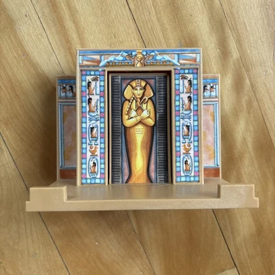Playmobil 4240 Egyptian Pyramid Set Replacement Wall 2008 Rotating Mummy - I - Image 1 of 4
