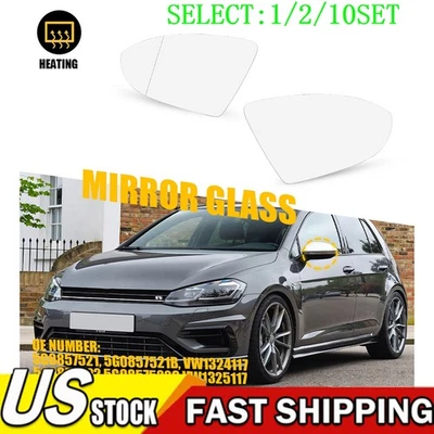 Espejo retrovisor térmico lateral conductor pasajero vidrio para Golf MK7/2015-2021 Go 1~10X Foto 1 de 4
