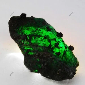 Precious Natural AAA+ Emerald Green Uncut Rough 61 Ct Loose Gemstone CERTIFIED - Picture 1 of 10