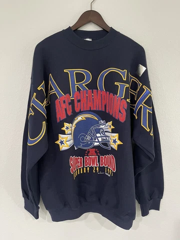 Vintage Tultex San Diego Chargers 1994 Conference Champions Sweatshirt Men's XL Cover