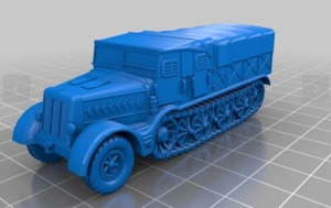 28mm/ 1:56th scale Bolt Action Resin WW2 German SD KFZ 9 FAMO with cover - Bild 1 von 1