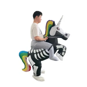 Adulto Inflable Unicornio Disfraz Halloween Fiesta Cosplay Paseo en Elegante Vestido NUEVO - Imagen 1 de 4