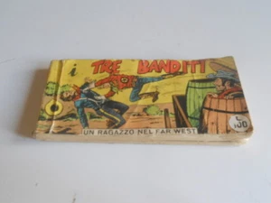 UN RAGAZZO NEL FAR WEST RACCOLTINA STRISCIA N.16 I TRE BANDITI ARALDO 1960 - Imagen 1 de 6