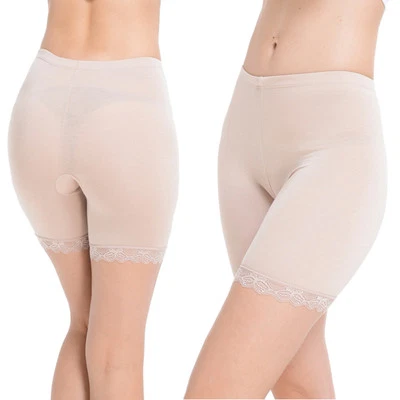 Bragas de seguridad elásticas de encaje para mujer Bragas Calzoncillos Pantalones cortos Ropa interior Modelado corporal Foto 1 de 4