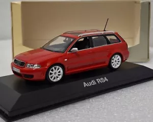 WOW Audi RS4 Avant B5 2000 Red 1:43 Minichamps Dealer Edition EXTREMELY RARE!! - Picture 1 of 16