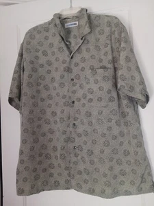 Canyon River Blues Olive GreenMens Dress Shirt Button Down Short Sleeve Size XL - Picture 1 of 6