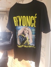 Beyonce The Formation World Tour 2016 Black Tshirt Size Medium Double Sided Pict