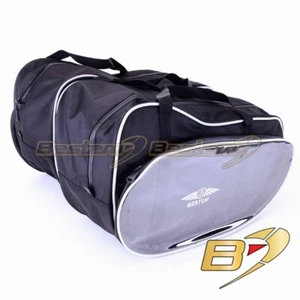 BMW K1200LT Saddlebag Side Case Trunk Liner Sideliners, No CD, silver piping - Picture 1 of 6