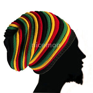 Grande Rasta Tam Cappello Reggae Marley Rasta Cjamaica Cappelli Taglia Unica Fit