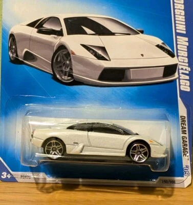 Hot Wheels Lamborghini Murcielago White PR5 Silver Wheel Variation - SUPER RARE — 第 1/4 张图片