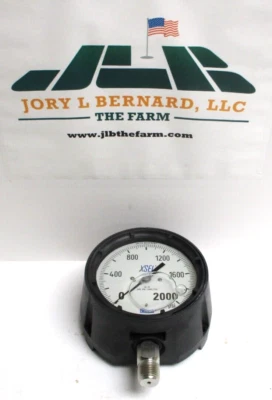 WIKA, XSEL PRESSURE GAUGE, 1/2" SST MNPT , 0-2000 PSI, LIQUID FILLED, SURPLUS - Image 1 of 4