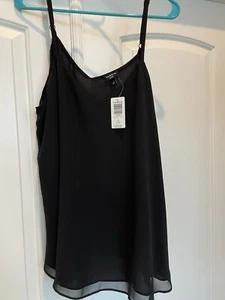 Torrid 1x Size 14-16 Black Dressy Tank Lined Pretty - Picture 1 of 4