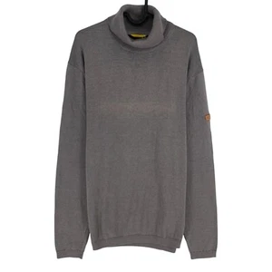 Camel Active Men Dark Grey Knit 1x1 High Neck Sweater Jumper Size XL - Picture 1 of 12