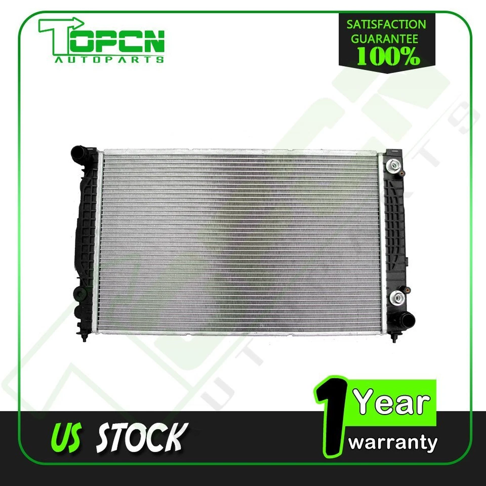 Aluminum Radiator Fits CU2648 for 1998 1999 2000 2001 Audi A6 Quattro Foto 1 de 3