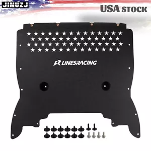 Oil Cooler Skid Plate For BMW F90 M5/M5 LCI S63 4.4L 2018-2023 Black Aluminum - Picture 1 of 12
