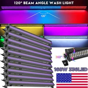 Luz de lavado de pared 168W 336LED RGB luz estroboscópica DMX DJ fiesta escenario efecto iluminación - Imagen 1 de 22