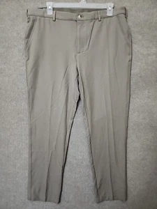 Greg Norman Golf Performance Pants Mens 40x32 Tan Comfort Stretch Waistband NEW - Picture 1 of 8