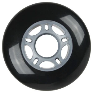 Inline Skate Replacement Wheel 68mm 82A Black Outdoor Roller Hockey Rollerblade - Foto 1 di 4