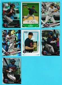 (7) Lote de tarjetas Twins Refractor 2017 Topps cromo 2016 Bowman Mauer Kepler Gordon - Imagen 1 de 2