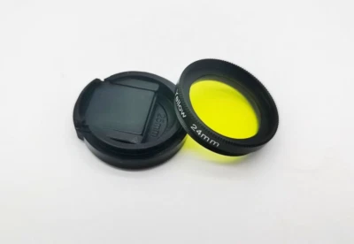 FotoHigh Yellow Panchromatic Filter Lens for Rollei 35 35B 35TE 35T 40/3.5 w/Cap - Image 1 of 4