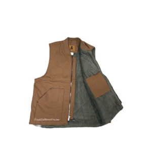 Relaxed Fit Sherpa-Lined Fleeced Vest for Winter Brown - Picture 1 of 3