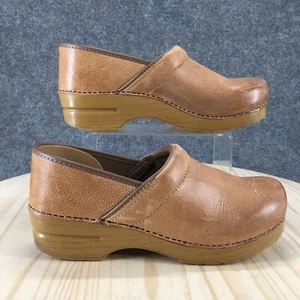 Dansko Shoes Womens 41 Honey Professional Clogs Brown Leather Wedge 306-581464 - Picture 1 of 19