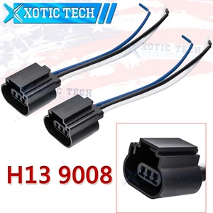 H13 9008 Wiring Harness Female Pigtail Halogen LED Headlight Socket Truck Refit - Bild 1 von 6