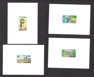 1990 Senegal Boy Scouts camping tents cards - Picture 1 of 1