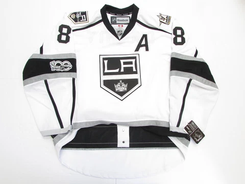 DOUGHTY LOS ANGELES KINGS AWAY NHL 100th ANNIVERSARY REEBOK EDGE 2.0 7287 JERSEY Cover