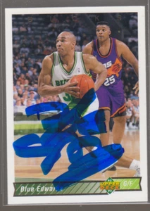 Edwards azules de cubierta superior 92/93 autografiados - dólares - Imagen 1 de 1