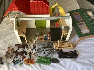 Schleich Farm World Horse Barn & Stable #42333 Toy Garden Kids Learning Play - Picture 1 of 12