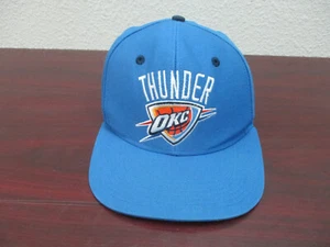 Oklahoma City Thunder Hat Cap Snap Back Blue Adjustable NBA Basketball Logo Mens - Picture 1 of 10