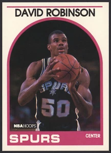 1989-90 NBA Hoops #310 David Robinson Spurs Rookie RC - Foto 1 di 24