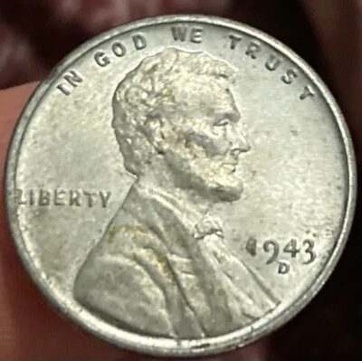 1943-D Steel Penny Error (obverse 1 In the Date) AU Condition NICE!!!! - Image 1 of 3