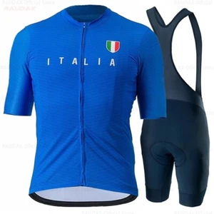 ITALY Cycling Jersey Kit | Italian Bike Team Shirt | Summer Short Sleeve PRO FIT - Picture 1 of 17