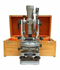 Surveying Alidade Theodolite With Wooden Gift Box Transit Survey Instrument - Bild 1 von 3